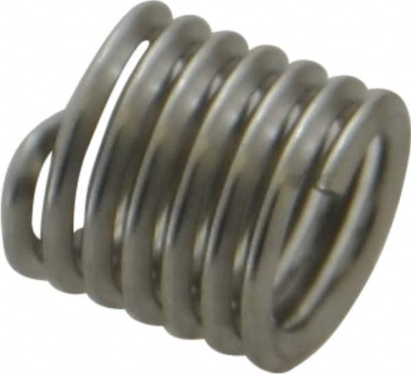 Recoil - 5/16-18 UNC, 0.469" OAL, Free Running Helical Insert - 6-5/8 Free Coils, Tanged, Stainless Steel, 1-1/2D Insert Length - Americas Industrial Supply