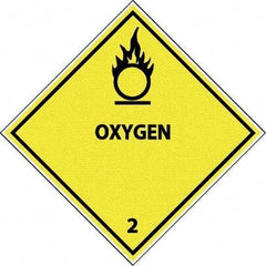 NMC - Oxygen DOT Shipping Label - 4" High x 4" Wide - Americas Industrial Supply