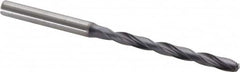 Kennametal - 3/16" 132° Spiral Flute Solid Carbide Taper Length Drill Bit - Americas Industrial Supply