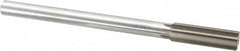 Interstate - 0.744" High Speed Steel 6 Flute Chucking Reamer - Straight Flute, 5/8" Straight Shank, 2-1/2" Flute Length, 9-1/2" OAL - Americas Industrial Supply