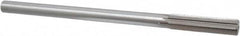 Interstate - 0.509" High Speed Steel 6 Flute Chucking Reamer - Straight Flute, 7/16" Straight Shank, 2" Flute Length, 8" OAL - Americas Industrial Supply