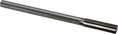 Interstate - 0.679" High Speed Steel 6 Flute Chucking Reamer - Straight Flute, 9/16" Straight Shank, 2-1/4" Flute Length, 9" OAL - Americas Industrial Supply