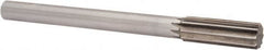 Interstate - 0.879" High Speed Steel 6 Flute Chucking Reamer - Straight Flute, 3/4" Straight Shank, 2-5/8" Flute Length, 10" OAL - Americas Industrial Supply