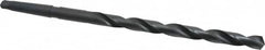 Interstate - 45/64", 2MT 118° Point High Speed Steel Taper Shank Drill Bit - Oxide Finish, 10" Flute Length, 15" OAL, Spiral Flute, Series 502 - Americas Industrial Supply