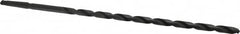 Interstate - 21/32", 2MT 118° Point High Speed Steel Taper Shank Drill Bit - Oxide Finish, 17" Flute Length, 24" OAL, Spiral Flute, Series 502 - Americas Industrial Supply