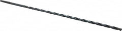 Interstate - 7/16", 1MT 118° Point High Speed Steel Taper Shank Drill Bit - Oxide Finish, 17" Flute Length, 24" OAL, Spiral Flute, Series 502 - Americas Industrial Supply