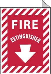 NMC - Fire Extinguisher, Aluminum Fire Sign - 9" Wide x 12" High - Americas Industrial Supply