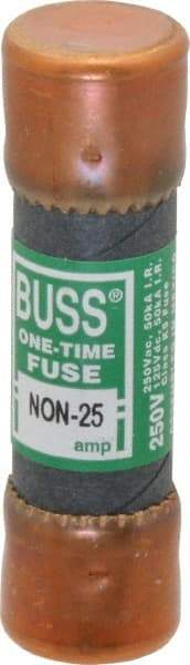 Cooper Bussmann - 125 VDC, 250 VAC, 25 Amp, Fast-Acting General Purpose Fuse - Fuse Holder Mount, 50.8mm OAL, 50 at AC/DC kA Rating, 9/16" Diam - Americas Industrial Supply