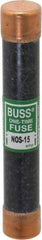 Cooper Bussmann - 600 VAC, 15 Amp, Fast-Acting General Purpose Fuse - Fuse Holder Mount, 127mm OAL, 50 at AC/DC kA Rating, 13/16" Diam - Americas Industrial Supply