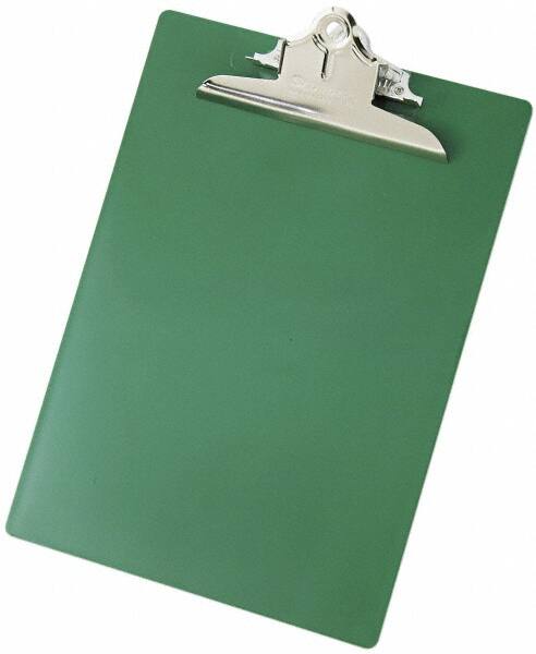 Saunders - 13 Inch Long x 9 Inch Wide x 1-3/4 Inch High, Clip Board - Green - Americas Industrial Supply