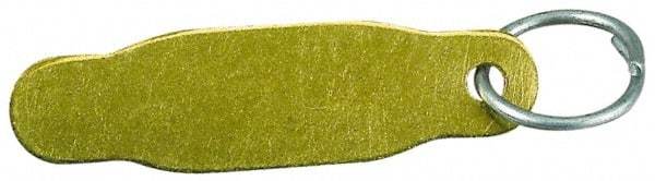 NMC - Brass Engravable ID Tag - Includes Attachment Rings - Americas Industrial Supply