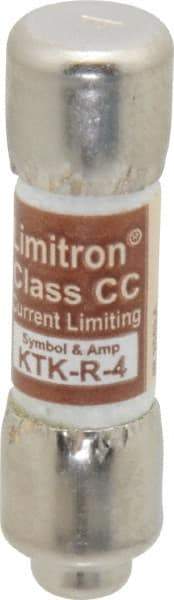 Cooper Bussmann - 600 VAC, 4 Amp, Fast-Acting General Purpose Fuse - Fuse Holder Mount, 1-1/2" OAL, 200 at AC (RMS) kA Rating, 13/32" Diam - Americas Industrial Supply