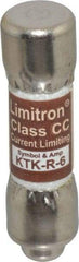 Cooper Bussmann - 600 VAC, 6 Amp, Fast-Acting General Purpose Fuse - Fuse Holder Mount, 1-1/2" OAL, 200 at AC (RMS) kA Rating, 13/32" Diam - Americas Industrial Supply