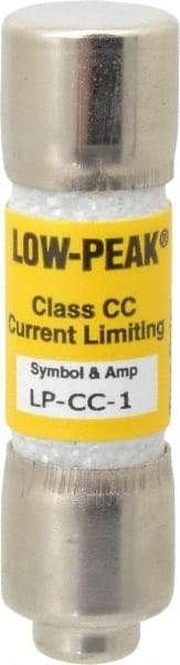 Cooper Bussmann - 300 VDC, 600 VAC, 1 Amp, Time Delay General Purpose Fuse - Fuse Holder Mount, 1-1/2" OAL, 20 at DC, 200 at AC (RMS) kA Rating, 13/32" Diam - Americas Industrial Supply