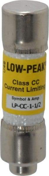 Cooper Bussmann - 300 VDC, 600 VAC, 1.5 Amp, Time Delay General Purpose Fuse - Fuse Holder Mount, 1-1/2" OAL, 20 at DC, 200 at AC (RMS) kA Rating, 13/32" Diam - Americas Industrial Supply