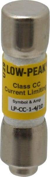 Cooper Bussmann - 300 VDC, 600 VAC, 1.4 Amp, Time Delay General Purpose Fuse - Fuse Holder Mount, 1-1/2" OAL, 20 at DC, 200 at AC (RMS) kA Rating, 13/32" Diam - Americas Industrial Supply