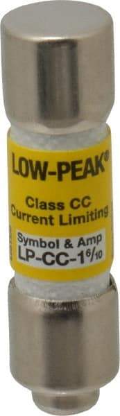 Cooper Bussmann - 300 VDC, 600 VAC, 1.6 Amp, Time Delay General Purpose Fuse - Fuse Holder Mount, 1-1/2" OAL, 20 at DC, 200 at AC (RMS) kA Rating, 13/32" Diam - Americas Industrial Supply