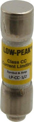 Cooper Bussmann - 300 VDC, 600 VAC, 0.5 Amp, Time Delay General Purpose Fuse - Fuse Holder Mount, 1-1/2" OAL, 20 at DC, 200 at AC (RMS) kA Rating, 13/32" Diam - Americas Industrial Supply