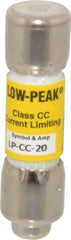 Cooper Bussmann - 300 VDC, 600 VAC, 20 Amp, Time Delay General Purpose Fuse - Fuse Holder Mount, 1-1/2" OAL, 20 at DC, 200 at AC (RMS) kA Rating, 13/32" Diam - Americas Industrial Supply