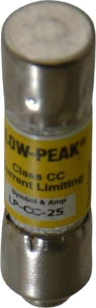 Cooper Bussmann - 300 VDC, 600 VAC, 25 Amp, Time Delay General Purpose Fuse - Fuse Holder Mount, 1-1/2" OAL, 20 at DC, 200 at AC (RMS) kA Rating, 13/32" Diam - Americas Industrial Supply