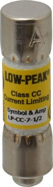 Cooper Bussmann - 150 VDC, 600 VAC, 7.5 Amp, Time Delay General Purpose Fuse - Fuse Holder Mount, 1-1/2" OAL, 20 at DC, 200 at AC (RMS) kA Rating, 13/32" Diam - Americas Industrial Supply