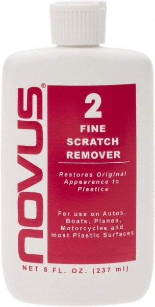 Novus - 8 Ounce Bottle Scratch Remover for Plastic - Fine Scratch Remover - Americas Industrial Supply