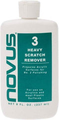 Novus - 8 Ounce Bottle Scratch Remover for Plastic - Heavy Scratch Remover - Americas Industrial Supply