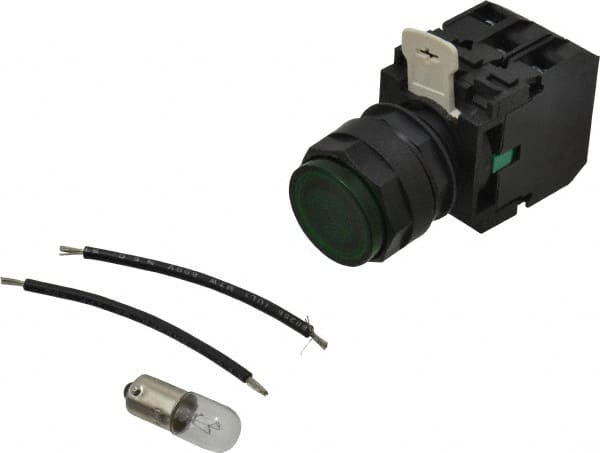 Eaton Cutler-Hammer - 120 VAC/VDC Green Lens Press-to-Test Indicating Light - Americas Industrial Supply