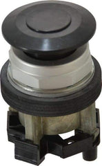 Eaton Cutler-Hammer - 30-1/2mm Mount Hole, Extended Mushroom Head, Pushbutton Switch Only - Round, Black Pushbutton, Nonilluminated, Maintained (MA), Corrosion Resistant, Oiltight and Watertight - Americas Industrial Supply