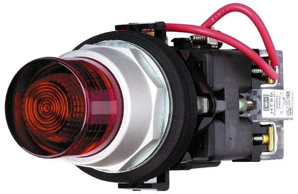 Eaton Cutler-Hammer - 120 VAC Green Lens Incandescent Press-to-Test Indicating Light - Round Lens, Oiltight, Watertight - Americas Industrial Supply