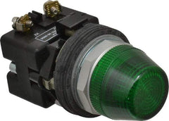 Eaton Cutler-Hammer - 30-1/2mm Mount Hole, Pushbutton Switch - Illuminated - Americas Industrial Supply