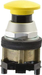 Eaton Cutler-Hammer - 30-1/2mm Mount Hole, Extended Mushroom Head, Pushbutton Switch - Yellow Pushbutton, Nonilluminated, Momentary (MO) - Americas Industrial Supply