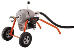 Ridgid - Electric Battery Drain Cleaning Machine - For 3" to 8" Pipe, 200' Cable, 710 Max RPM - Americas Industrial Supply