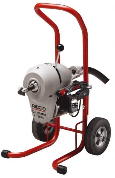 Ridgid - Electric Battery Drain Cleaning Machine - For 3" to 8" Pipe, 710 Max RPM - Americas Industrial Supply