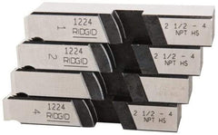 Ridgid - 2-1/2 - 4 NPT Thread, 22° Hook Angle, Right Hand, High Speed Steel Pipe Chaser - Ridgid 1224 Compatibility - Exact Industrial Supply