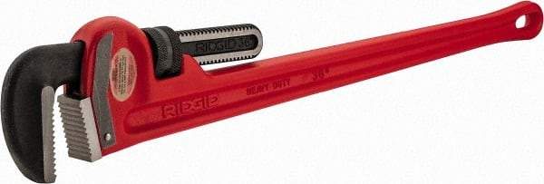 Ridgid - 36" Cast Iron & Steel Straight Pipe Wrench - 5" Pipe Capacity - Americas Industrial Supply