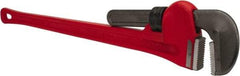 Ridgid - 60" Cast Iron Straight Pipe Wrench - 8" Pipe Capacity - Americas Industrial Supply