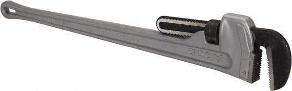 Ridgid - 48" Aluminum Straight Pipe Wrench - 6" Pipe Capacity - Americas Industrial Supply
