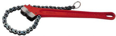 Ridgid - 3" Max Pipe Capacity, 20-1/4" Long, Chain Wrench - 5" Actual OD, 24" Handle Length - Americas Industrial Supply