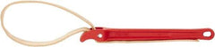 Ridgid - 2" Max Pipe Capacity, 30" Long, Strap Wrench - 5-1/2" Actual OD, 11-3/4" Handle Length - Americas Industrial Supply