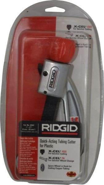 Ridgid - 1/4" to 2" Pipe Capacity, Tube Cutter - Cuts Plastic - Americas Industrial Supply