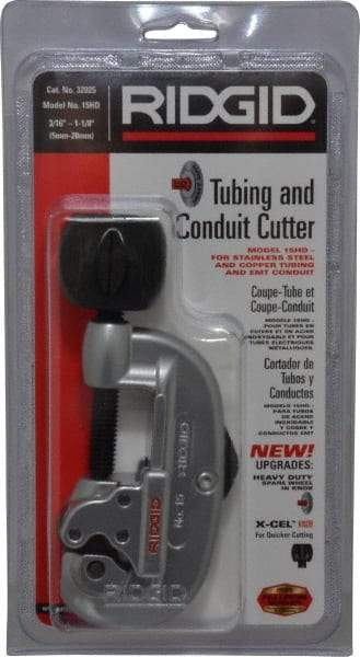 Ridgid - 3/16" to 1-1/8" Pipe Capacity, Tube Cutter - Cuts Copper, Aluminum, Brass - Americas Industrial Supply