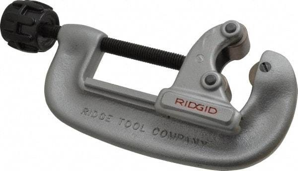 Ridgid - 1" to 3-1/8" Pipe Capacity, Screw Feed Tubing Cutter - Cuts Copper, Aluminum, Brass - Americas Industrial Supply