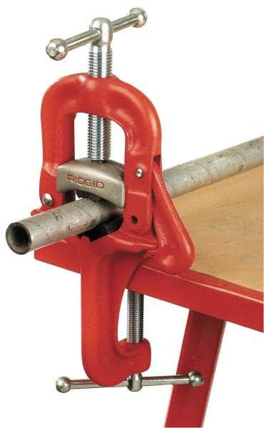 Ridgid - 1/8" to 6" Pipe Capacity, Bench Yoke Vise - Americas Industrial Supply