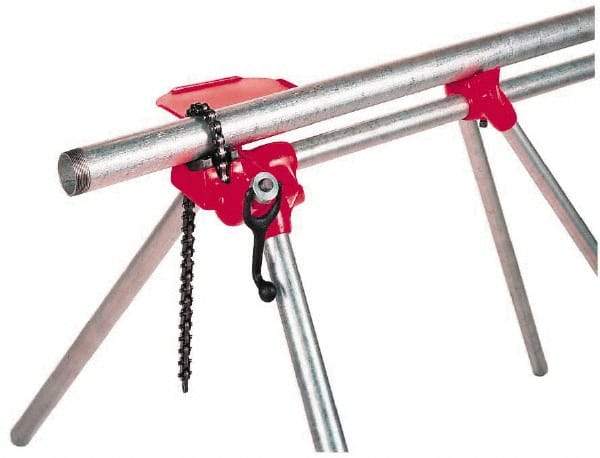 Ridgid - 1/8" to 5" Pipe Capacity, Top Screw Stand Chain Vise - Americas Industrial Supply