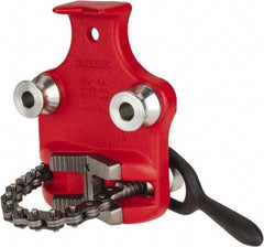 Ridgid - 1/8" to 4" Pipe Capacity, Bottom Screw Bench Chain Vise - Americas Industrial Supply