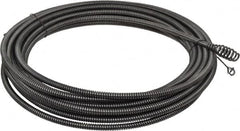 Ridgid - 5/16" x 35' Drain Cleaning Machine Cable - Inner Core Bulb Auger, 3/4" to 1-1/2" Pipe, Use with Models K39, K40 & K50 - Americas Industrial Supply