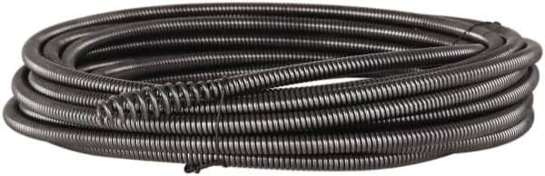 Ridgid - 3/8" x 35' Drain Cleaning Machine Cable - Bulb Auger, 1-1/4" to 1-1/2" Pipe, Use with Models K39, K40 & K50 - Americas Industrial Supply