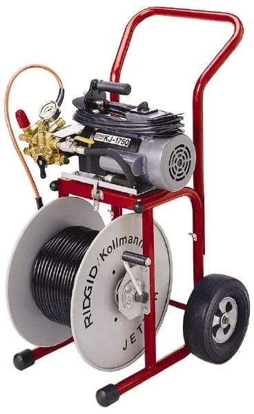 Ridgid - Electric Battery Drain Cleaning Machine - For 1-1/4" to 4" Pipe, 110' Cable - Americas Industrial Supply