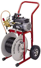 Ridgid - Electric Battery Drain Cleaning Machine - For 1-1/4" to 4" Pipe, 110' Cable - Americas Industrial Supply